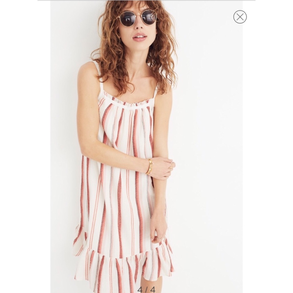 Madewell Striped Trapeze Dress